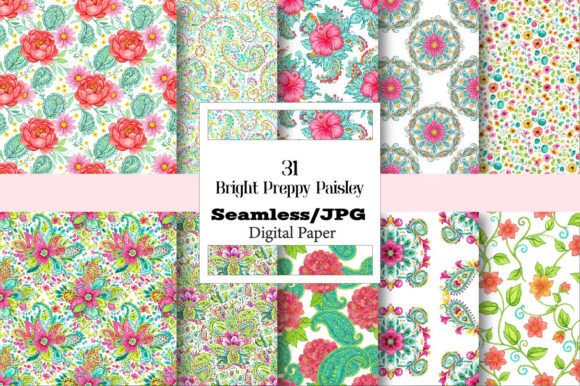 Bright Preppy Paisley: A Pattern of Unbridled Creativity