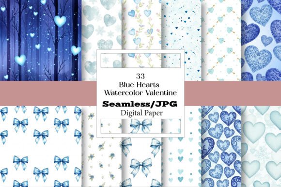 Bring Your Creative Projects to Life with Blue Hearts Watercolor