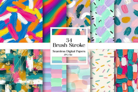 Brush Stroke Seamless Patterns: Your Creative Toolkit