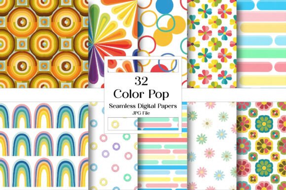 Color Pop Digital Papers: A Foundation for Vibrant Creativity