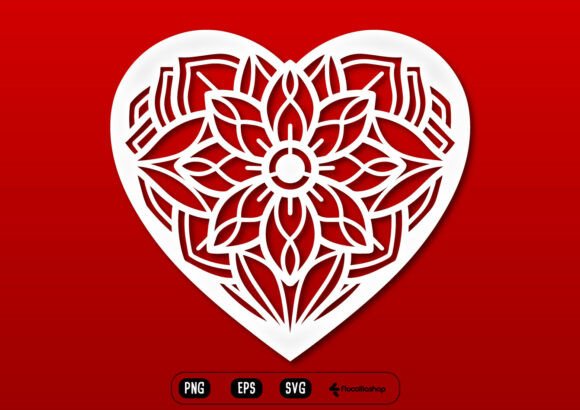 Crafting Elegance: The Unifying Power of the Floral Heart Mandala SVG