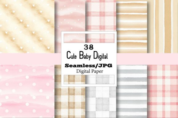 Cute Baby Digital Paper Pack: A Versatile Design Resource Evaluation