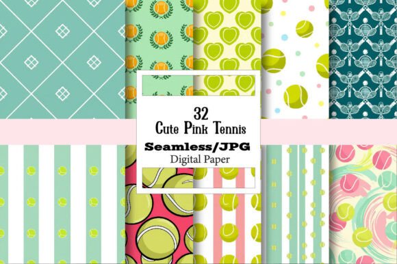 Cute Pink Tennis Digital Paper: Unlocking Creative Potential in a Digital Marketplace