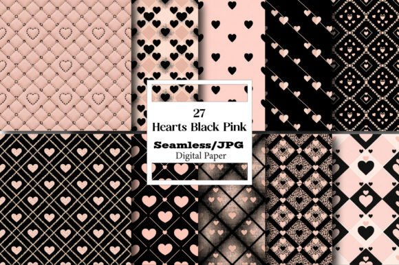 Digital Paper Hearts Black Pink: Your Ultimate Creative Toolkit