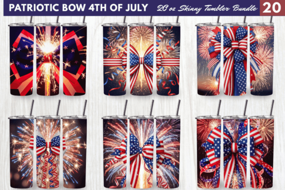 Evaluating the Patriotic Bow USA 4th of July Tumbler Design Bundle