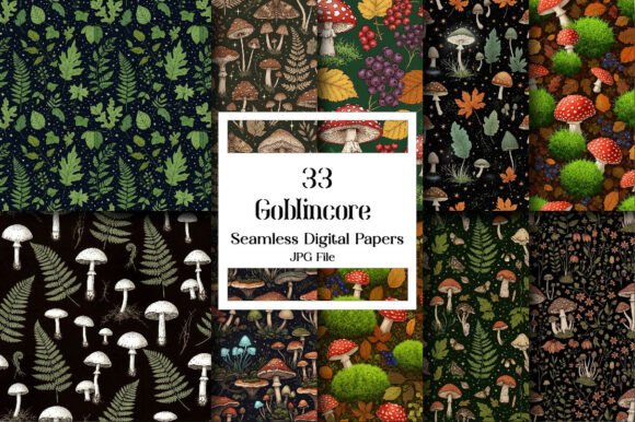 Goblincore Digital Paper: A Creative Toolkit for Natural Crafting
