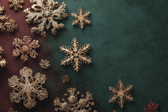 Gold Snowflake Christmas Green Red Art: Your Guide to Luxurious Holiday Crafting