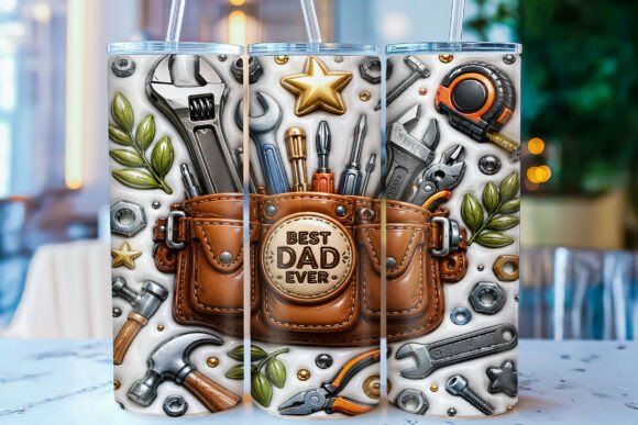 Inflated Best Dad Ever Tumbler Wrap PNG: A Modern Celebration of Craftsmanship