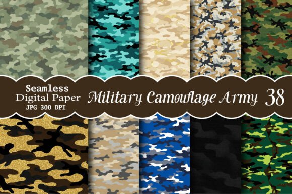Mastering Creativity with the Seamless Military Camouflage Army Paper Set