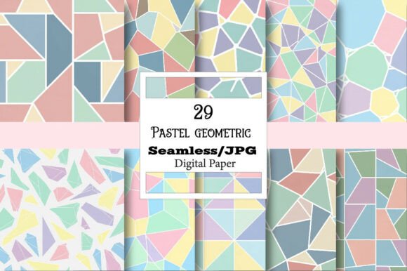 Pastel Geometric Digital Paper: A Creative Tool for Everyone