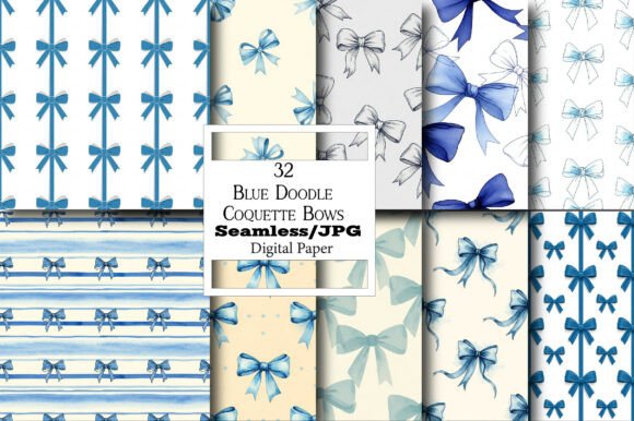 The Blue Doodle Coquette Bows Seamless Paper: Your Ultimate Creative Toolkit