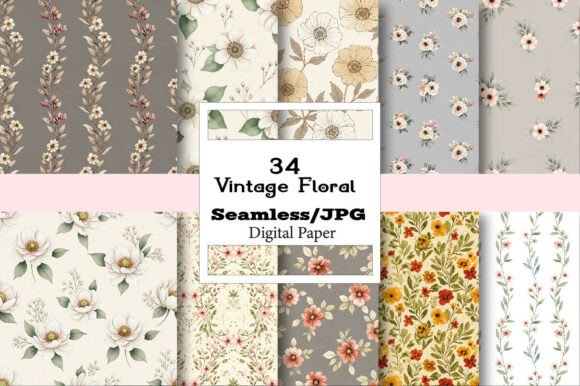 The Enduring Charm and Modern Utility of Vintage Floral Seamless Patterns