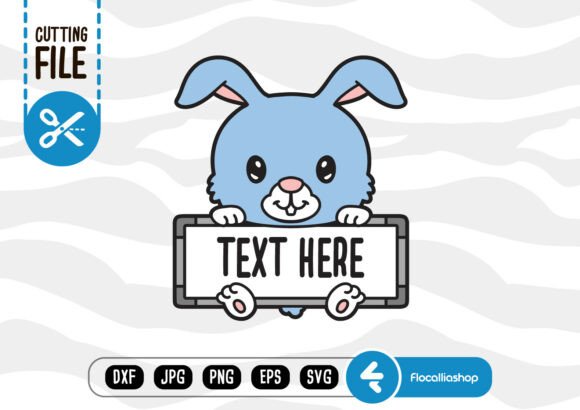 The Layered Split Monogram Craft File: A Look at Whiteboard Text Holder Rabbit SVGs