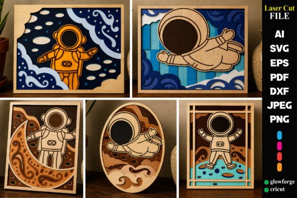 The Precision of Art: Laser Cut Astronaut Wall Decor Bundles and Modern Craft