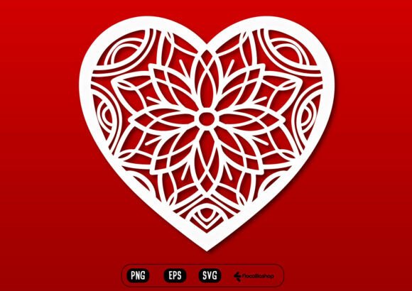 The Strategic Craft: Why the Aesthetic Floral Mandala Heart Elevates Creative Projects