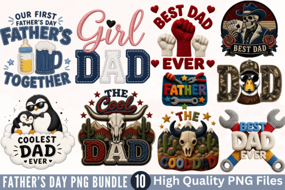 The Ultimate Guide to the Father's Day PNG Bundle with Faux Yarn Textures