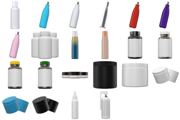 The Ultimate Tool for Branding Realism: 22 Mega Cosmetic Pharma Mockup PNG Pack