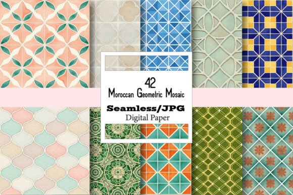 The Versatile World of Moroccan Geometric Mosaic Seamless Paper