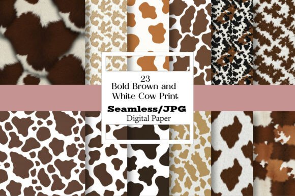 The Versatility and Distinct Character of Bold Brown and White Cow Print Pattern