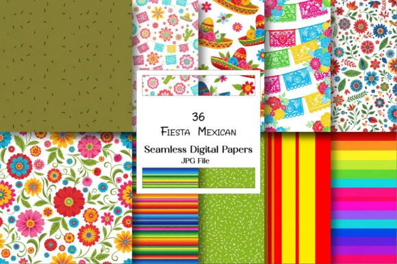 Unleash Your Creativity with the Fiesta Mexican Digital Paper Set