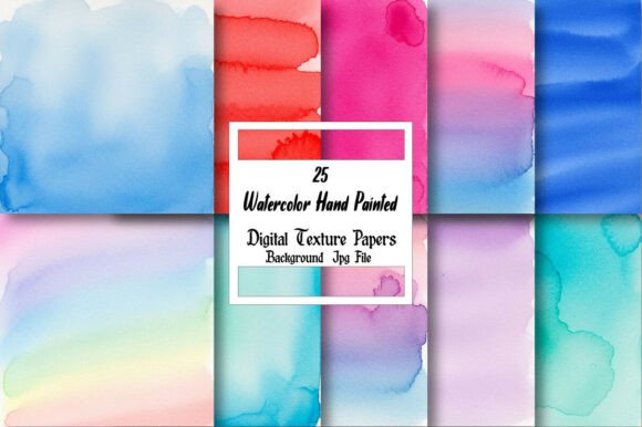 Unlocking Creative Potential with a Watercolor Hand Painted Texture Set