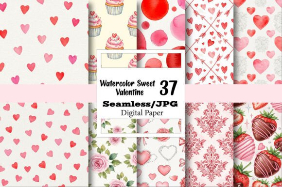 Unlocking Creativity with Watercolor Sweet Valentine Digital Paper